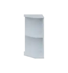 TZ 2 - 3 kancelářská skříň rohová, levá, 750x360x400, bílá